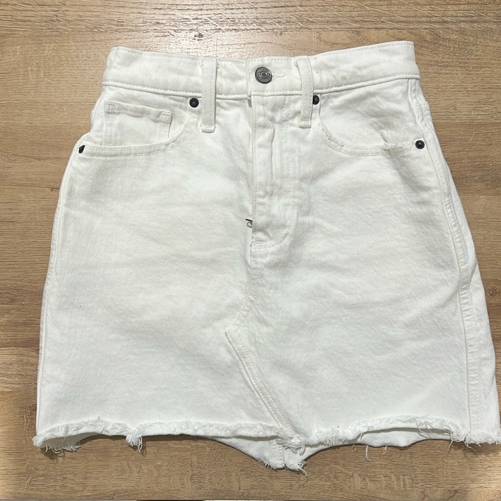 Abercrombie Curve Love Ultra High Rise Jean Skirt